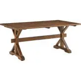 Windchime 71" Dining Table in Walnut Finish Wood