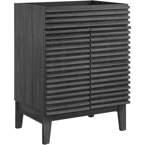 Render Bathroom Vanity in Charcoal Gray Finish (Sink Not Included)