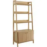 Bixby 33" Bookcase in Oak FInish