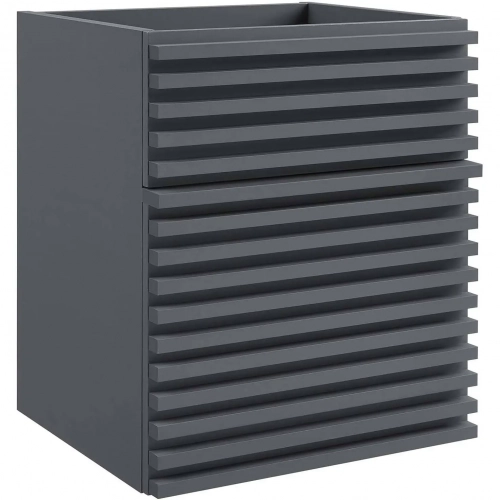 Render 18" Wall Mount Bathroom Vanity (Sink Not Included) in Gray Finish