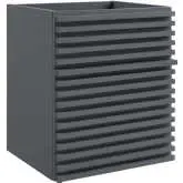 Render 18" Wall Mount Bathroom Vanity (Sink Not Included) in Gray Finish