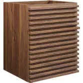 Render 18" Wall Mount Bathroom Vanity (Sink Not Included) in Walnut Finish