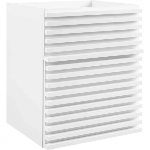 Render 18" Wall Mount Bathroom Vanity (Sink Not Included) in White Finish