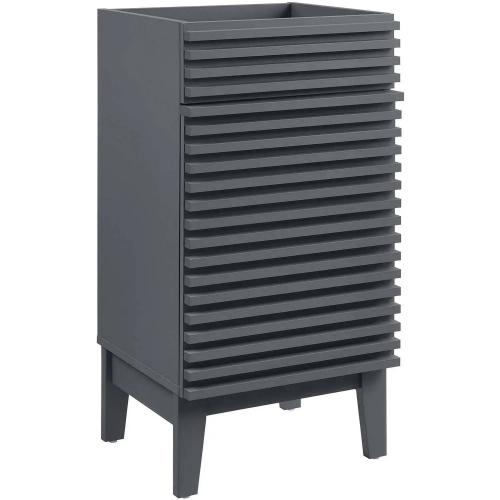 Render 18" Bathroom Vanity Cabinet (Sink Not Included) in Gray Finish