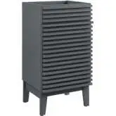 Render 18" Bathroom Vanity Cabinet (Sink Not Included) in Gray Finish