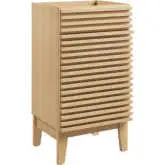 Render 18" Bathroom Vanity Cabinet (Sink Not Included) in Oak Finish