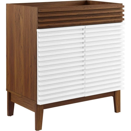 Render 30" Bathroom Vanity (Sink Not Included) in White Walnut Finish