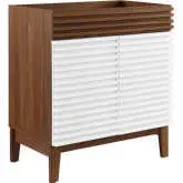 Render 30" Bathroom Vanity (Sink Not Included) in White Walnut Finish