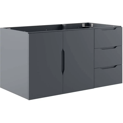 Vitality 36" Bathroom Vanity Cabinet in Gray Finish (Sink Not Included)