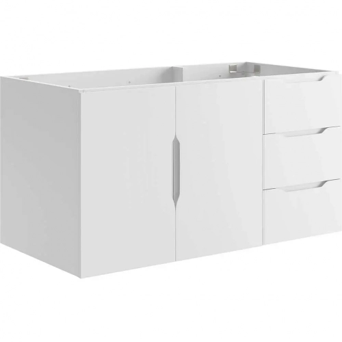 Vitality 36" Bathroom Vanity Cabinet in White Finish (Sink Not Included)