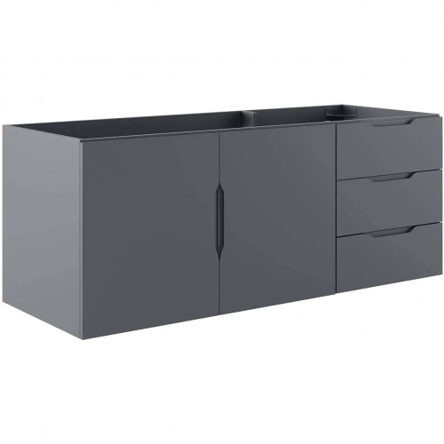 Vitality 48" Double or Single Sink Bathroom Vanity in Gray (Sink Not Included)