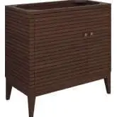 Ledger 36" Bathroom Vanity Cabinet in Walnut Finish (Sink Not Included)