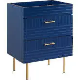 Daybreak 24" Bathroom Vanity Cabinet in Blue Finish (Sink Not Included)