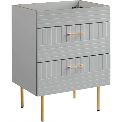 Daybreak 24" Bathroom Vanity Cabinet in Light Gray Finish (Sink Not Included)