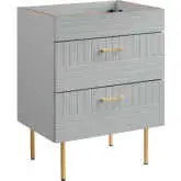 Daybreak 24" Bathroom Vanity Cabinet in Light Gray Finish (Sink Not Included)