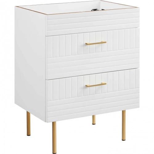 Daybreak 24" Bathroom Vanity Cabinet in White Finish (Sink Not Included)