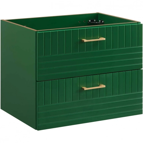 Daybreak 24" Wall Mount Bathroom Vanity in Green Finish (Sink Not Included)