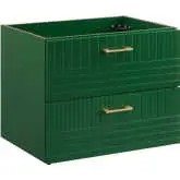 Daybreak 24" Wall Mount Bathroom Vanity in Green Finish (Sink Not Included)