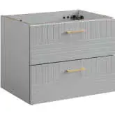 Daybreak 24" Wall Mount Bathroom Vanity in Light Gray Finish (Sink Not Included)