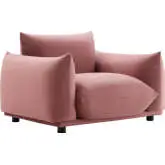 Copious Accent Chair in Dusty Rose Velvet