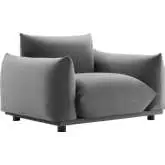 Copious Accent Chair in Gray Velvet
