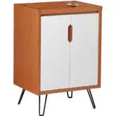 Energize 24" Bathroom Vanity Cabinet (Sink Not Included) in Cherry Finish & White