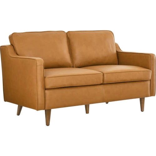 Impart Loveseat in Tan Top Grain Leather