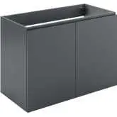Vitality 36" Wall Mount Bathroom Vanity (Sink Not Included) in Gray Finish