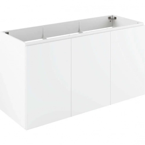 Vitality 48" Wall Mount Bathroom Vanity (Sink Not Included) in White Finish