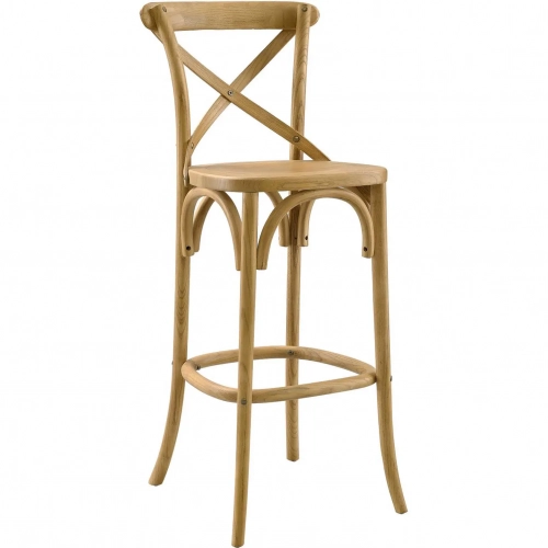 Gear Bar Stool in Natural Finish Wood