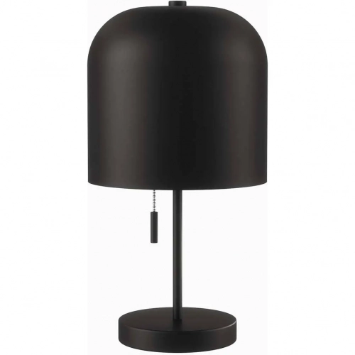 Avenue Table Lamp in Black Metal & White