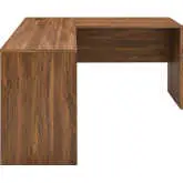 Venture L Shaped Office Desk in Walnut Finish