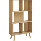 Transmit 5 Shelf Bookcase in Oak Wood Grain Finish