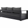 Tahoe Outdoor 4 Piece Sofa Set in Gray Metal & Charcoal Gray Fabric