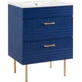 Daybreak 24" Bathroom Vanity in Blue & White Ceramic