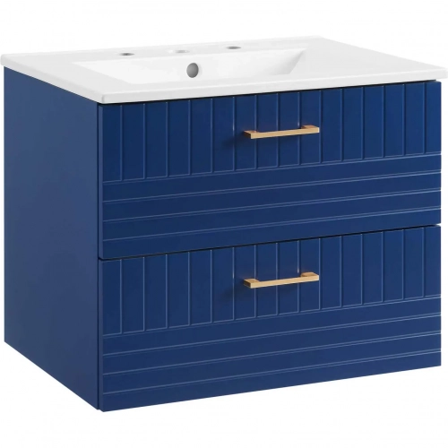 Daybreak 24" Bathroom Vanity in Blue & White Ceramic