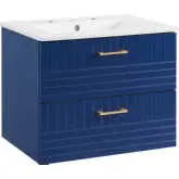 Daybreak 24" Bathroom Vanity in Blue & White Ceramic