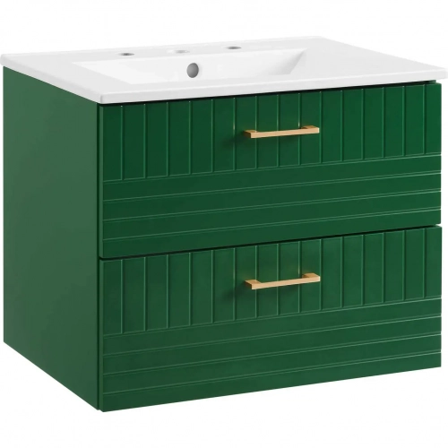 Daybreak 24" Bathroom Vanity in Green & White Ceramic