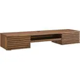 Render 60" Wall Mount Office Desk in Walnut Finish