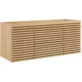 Render 48" Single Sink Bathroom Vanity (Sink Not Included) in Oak Finish