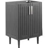 Augusta 24" Bathroom Vanity Cabinet (Sink Not Included) in Gray Finish