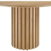 Senja 47" Round Dining Table in Oak Finish