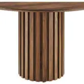 Senja 47" Round Dining Table in Walnut Finish