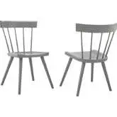 Sutter Dining Chair in Light Gray Wood (Set of 2)