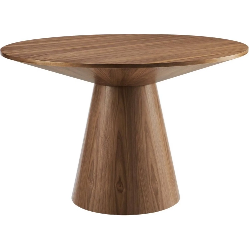 Provision 47" Round Dining Table in Walnut Finish