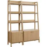 Bixby Bookcase in Oak FInish (Set of 2)
