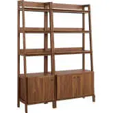 Bixby Bookcase in Walnut FInish (Set of 2)