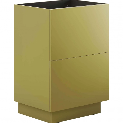 Quantum 32" Bathroom Vanity Cabinet (Sink Not Included) in Gold Finis