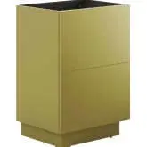 Quantum 32" Bathroom Vanity Cabinet (Sink Not Included) in Gold Finis