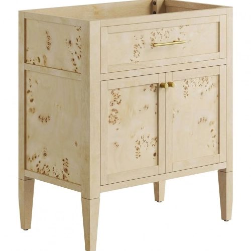 Elysian 30" Bathroom Vanity Cabinet in Burgundy Wood (Sink Not Included)